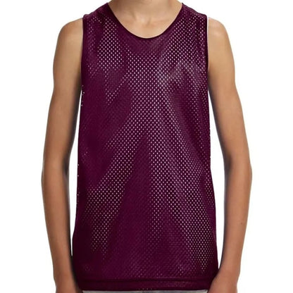 A4 Youth Reversible Mesh Tank Top
