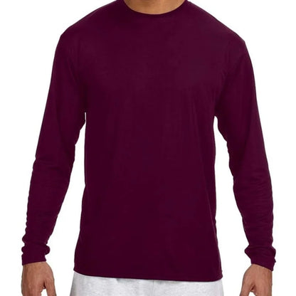 A4 Long-Sleeve Cooling Performance Crew Neck T-Shirt