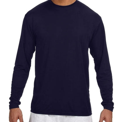 A4 Long-Sleeve Cooling Performance Crew Neck T-Shirt
