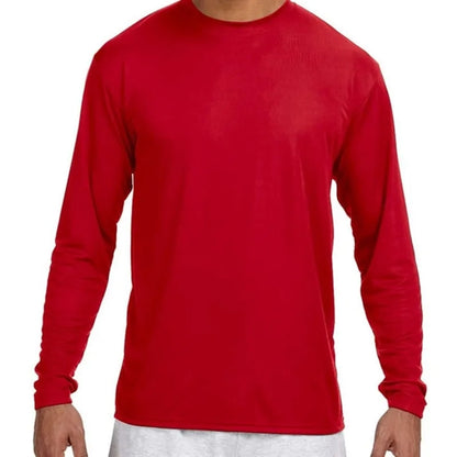 A4 Long-Sleeve Cooling Performance Crew Neck T-Shirt