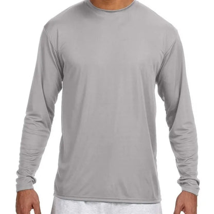 A4 Long-Sleeve Cooling Performance Crew Neck T-Shirt