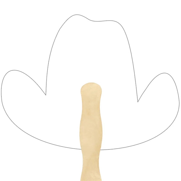 Cowboy Hat Hand Fans
