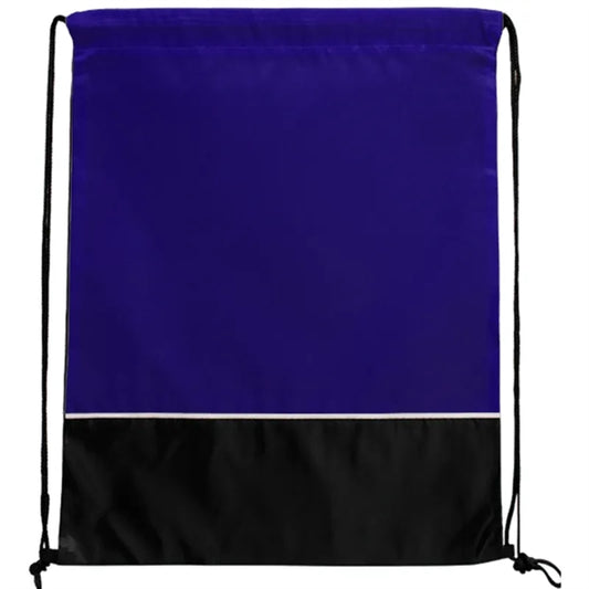 Two Tone Classic Drawstring Tote Bags