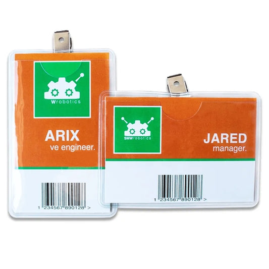 Badge Holder With Bulldog Clip