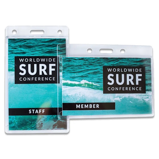 Hard Plastic Acrylic Badge Holder With Slot