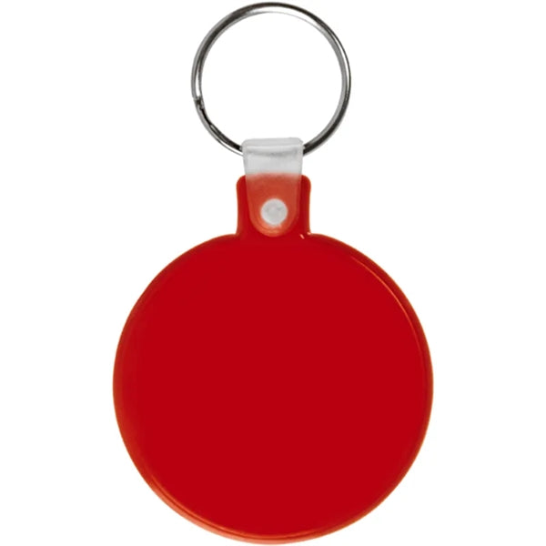 Circle Soft Plastic Keychains