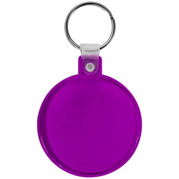 Circle Soft Plastic Keychains