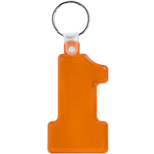 Number One Soft Plastic Keychains