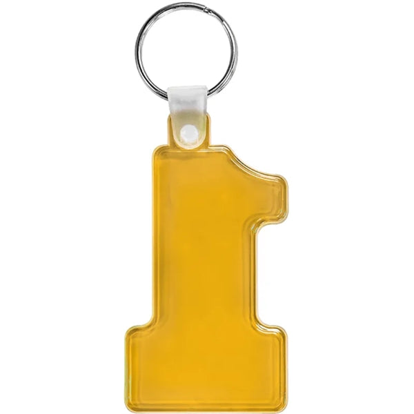 Number One Soft Plastic Keychains