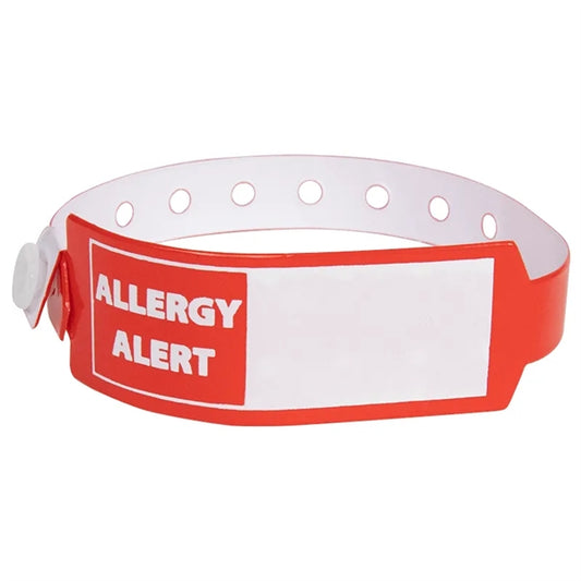 Medical Alert Wide Vinyl Wristbands