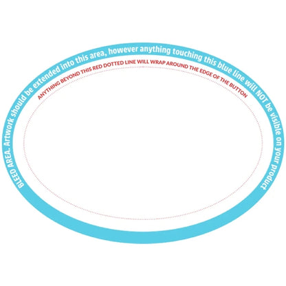 1.75 X 2.75 Inch Oval Wearable Clothing Magnet Buttons