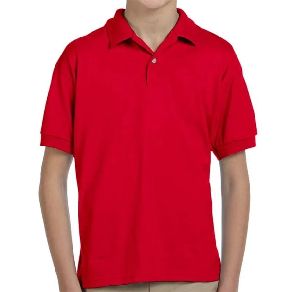 Custom Embroidered Youth Jersey Knit Polo