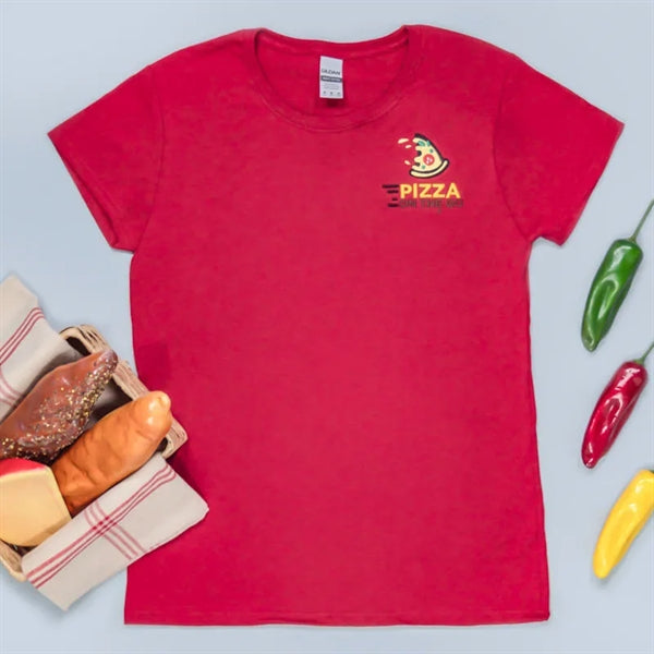 Custom Embroidered Ladies Basic Cotton T-Shirts