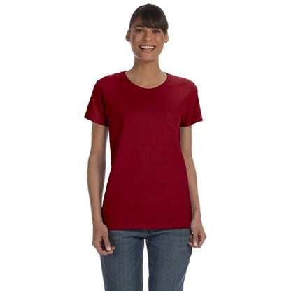 Custom Embroidered Ladies Basic Cotton T-Shirts