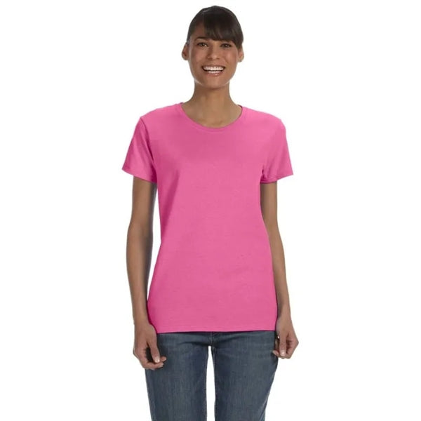 Custom Embroidered Ladies Basic Cotton T-Shirts