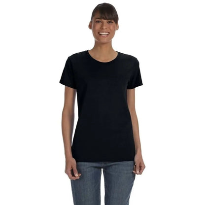 Custom Embroidered Ladies Basic Cotton T-Shirts