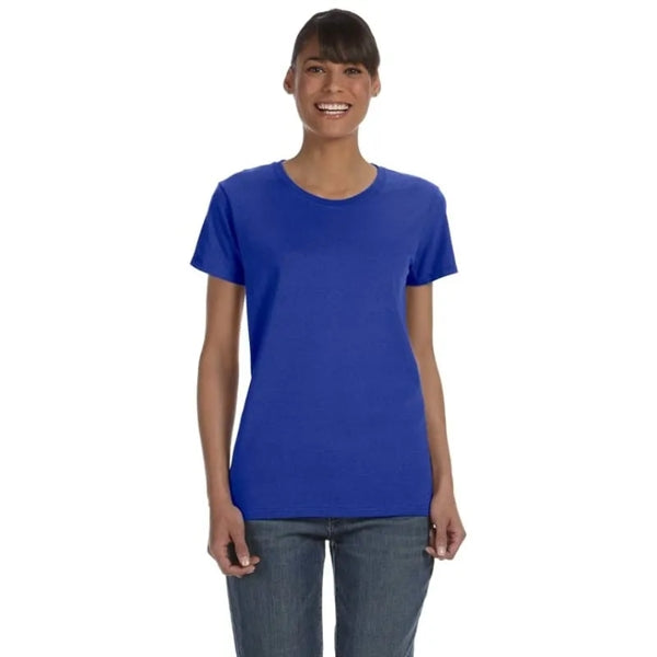 Custom Embroidered Ladies Basic Cotton T-Shirts