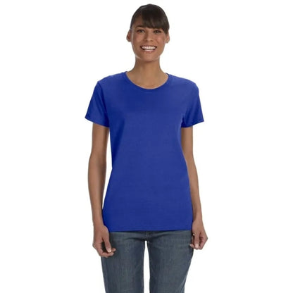 Custom Embroidered Ladies Basic Cotton T-Shirts