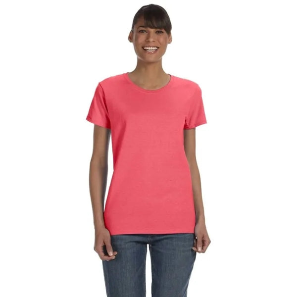 Custom Embroidered Ladies Basic Cotton T-Shirts