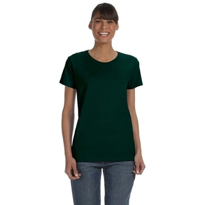 Custom Embroidered Ladies Basic Cotton T-Shirts