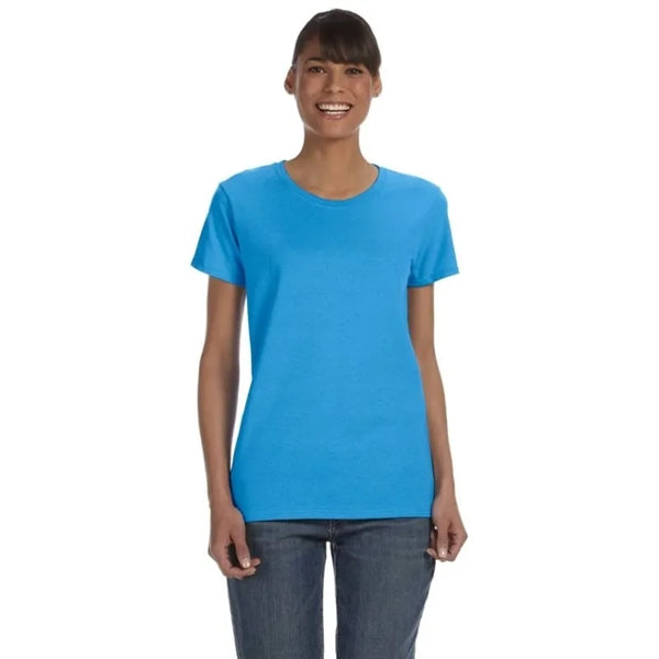 Custom Embroidered Ladies Basic Cotton T-Shirts