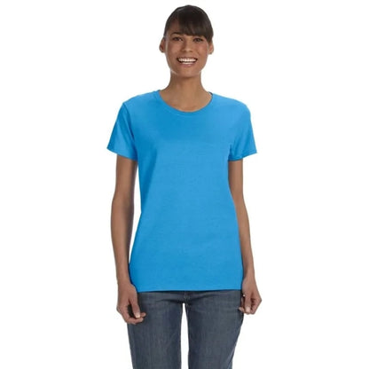 Custom Embroidered Ladies Basic Cotton T-Shirts