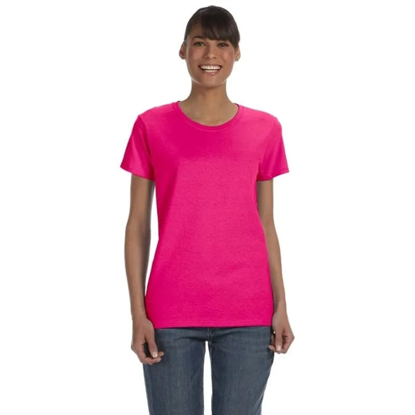 Custom Embroidered Ladies Basic Cotton T-Shirts