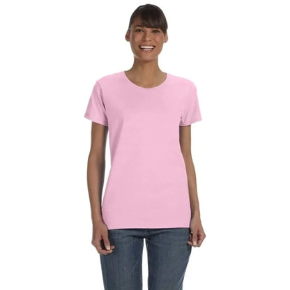 Custom Embroidered Ladies Basic Cotton T-Shirts