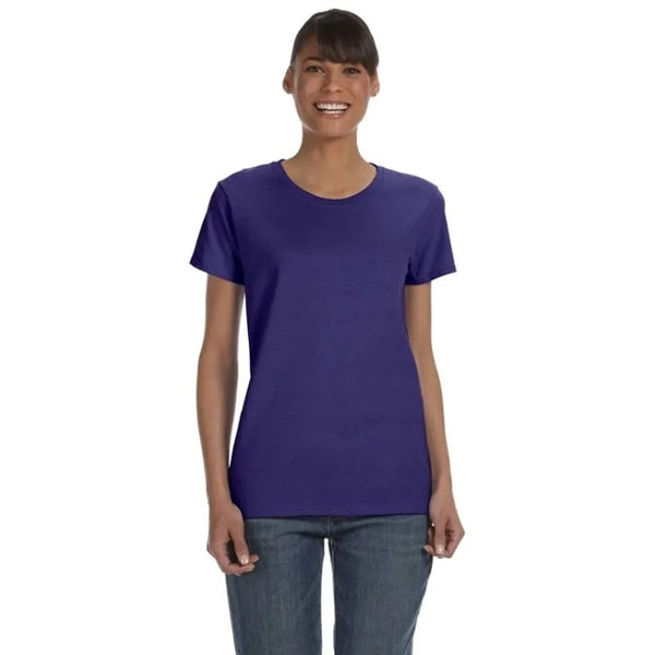Custom Embroidered Ladies Basic Cotton T-Shirts
