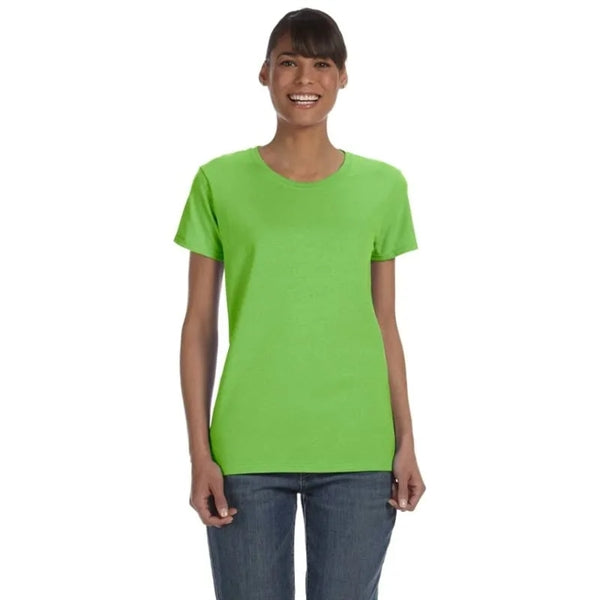 Custom Embroidered Ladies Basic Cotton T-Shirts