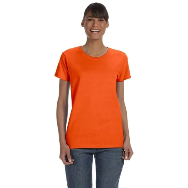 Custom Embroidered Ladies Basic Cotton T-Shirts