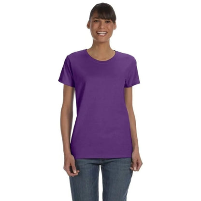 Custom Embroidered Ladies Basic Cotton T-Shirts