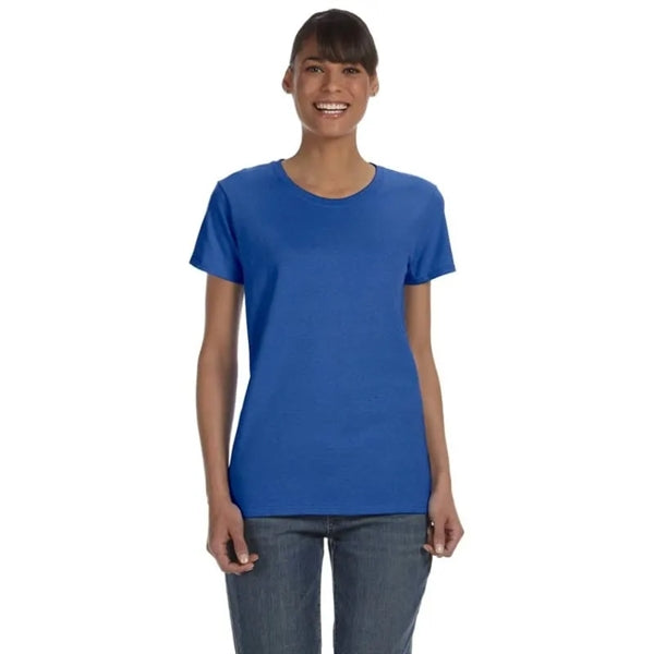 Custom Embroidered Ladies Basic Cotton T-Shirts