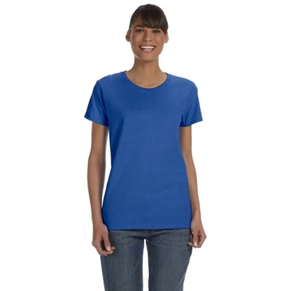 Custom Embroidered Ladies Basic Cotton T-Shirts