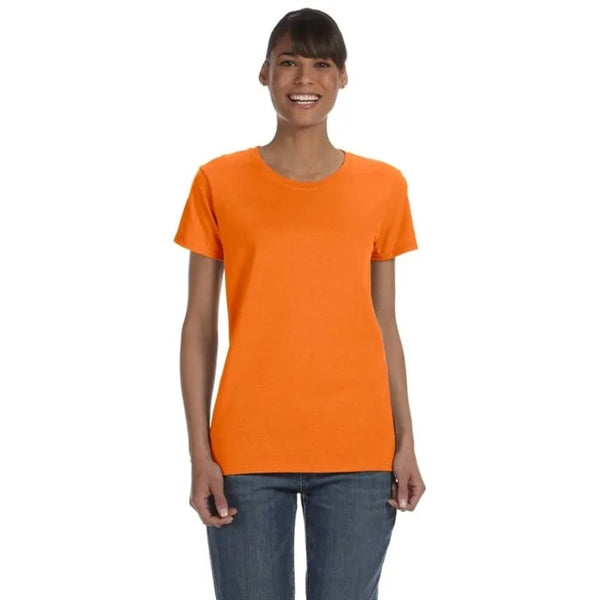 Custom Embroidered Ladies Basic Cotton T-Shirts