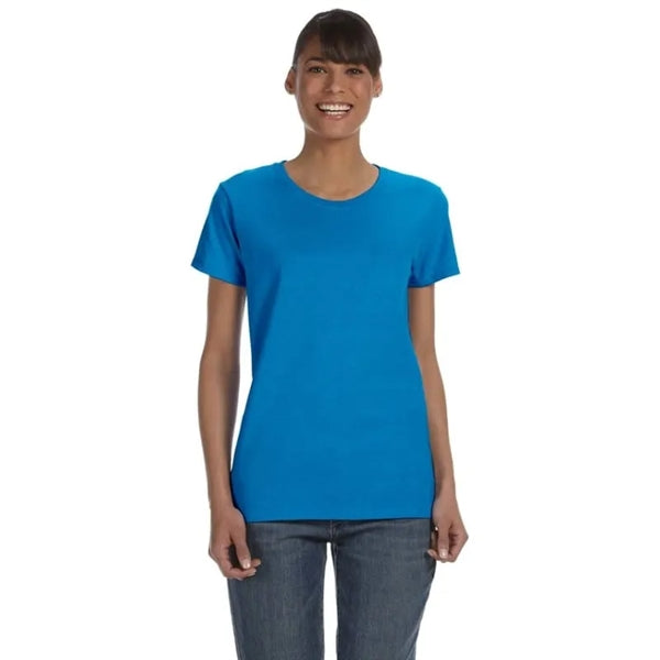 Custom Embroidered Ladies Basic Cotton T-Shirts