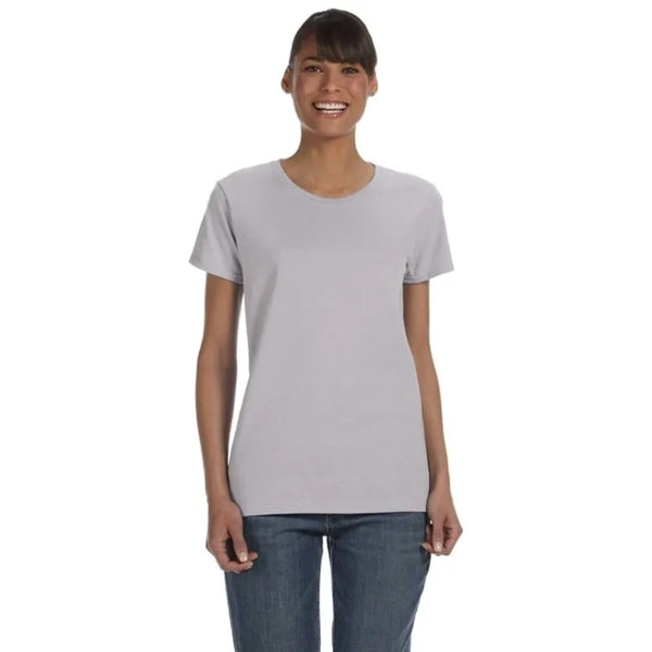 Custom Embroidered Ladies Basic Cotton T-Shirts