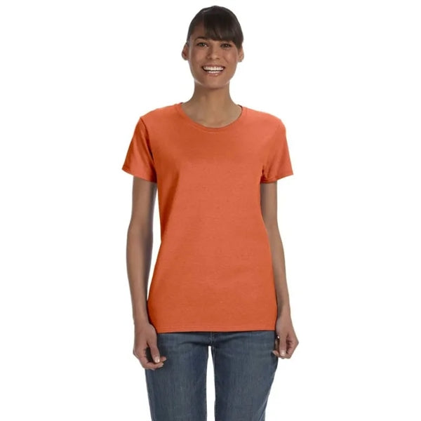 Custom Embroidered Ladies Basic Cotton T-Shirts