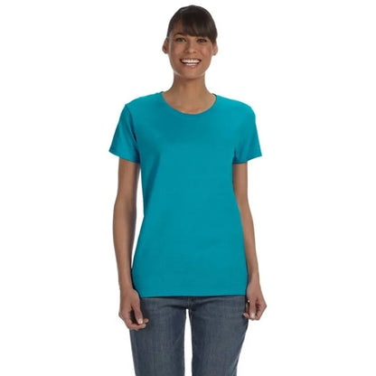 Custom Embroidered Ladies Basic Cotton T-Shirts
