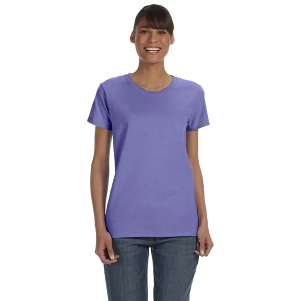 Custom Embroidered Ladies Basic Cotton T-Shirts