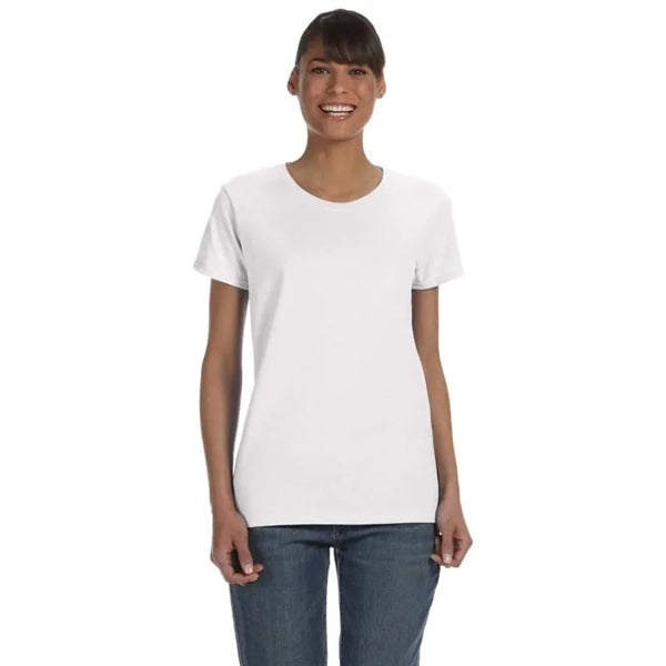 Custom Embroidered Ladies Basic Cotton T-Shirts