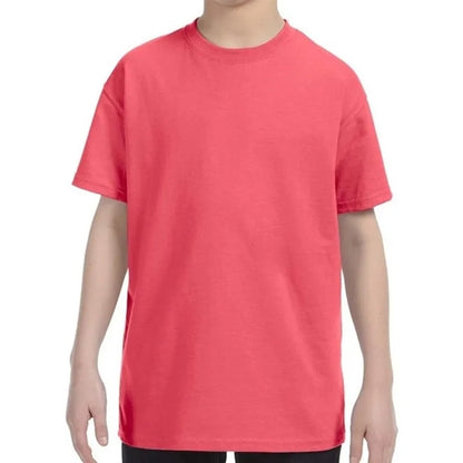 Custom Embroidered Youth Basic Cotton T-Shirts