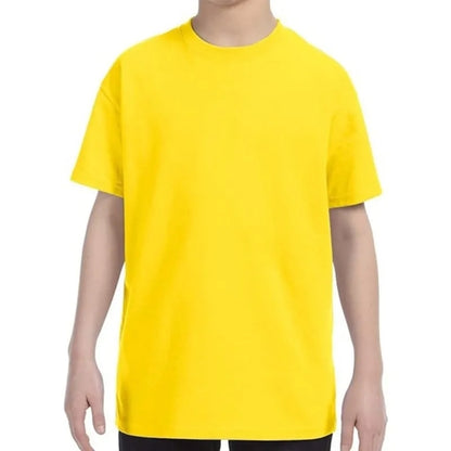 Custom Embroidered Youth Basic Cotton T-Shirts
