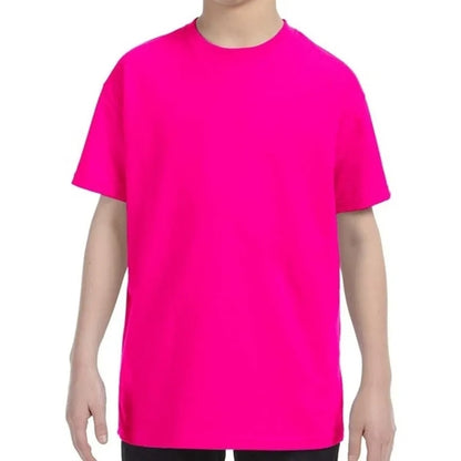 Custom Embroidered Youth Basic Cotton T-Shirts