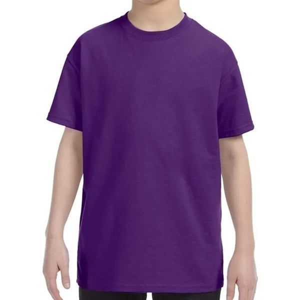 Custom Embroidered Youth Basic Cotton T-Shirts