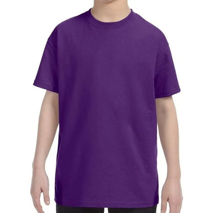 Custom Embroidered Youth Basic Cotton T-Shirts