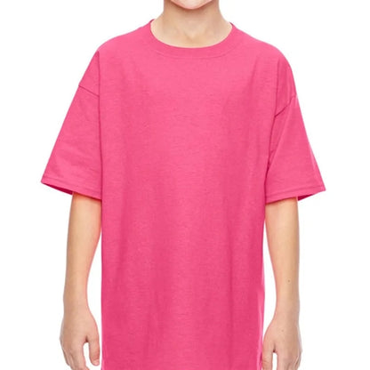 Custom Embroidered Youth Basic Cotton T-Shirts