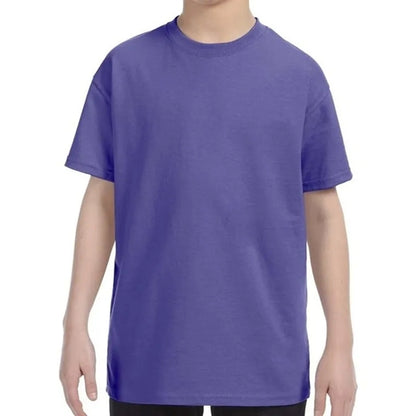 Custom Embroidered Youth Basic Cotton T-Shirts