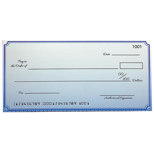 Custom Economy Big Checks 18 X 36 Inch