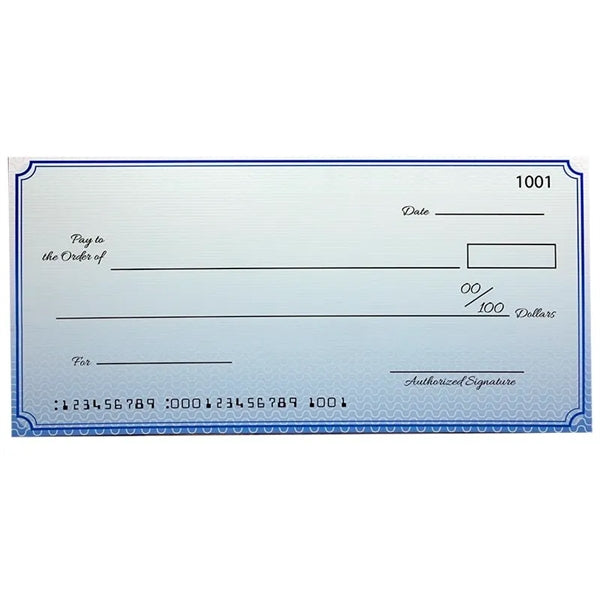 Custom Economy Large Checks 22 X 48 Inch